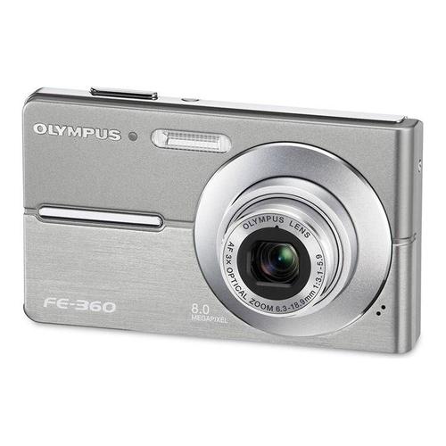 Appareil photo Compact Olympus FE-360 Argent Appareil photo numérique - compact - 8.0 MP - 3x zoom optique - argent