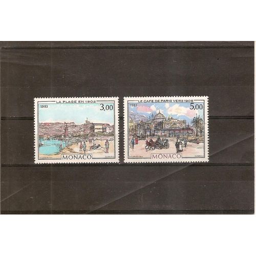 Monaco - Yt 1385-1386 - Tableaux De La Belle Epoque