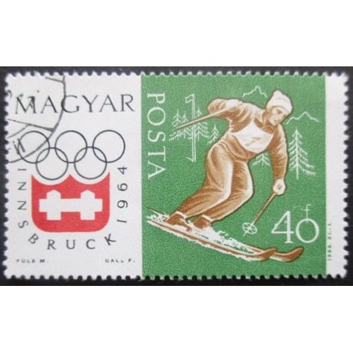 Hongrie N°1606 Jeux Olympiques D'hiver Innsbruck 1964 Oblitéré