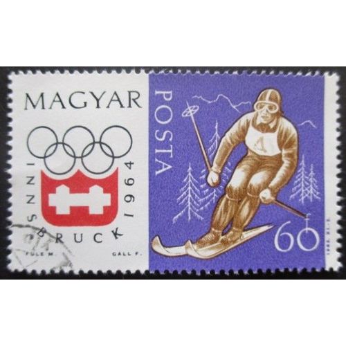 Hongrie N°1607 Jeux Olympiques D'hiver Innsbruck 1964 Oblitéré