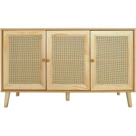 Buffet Style Cannage "Neuille" - 120 X 40 X 71.5 Cm - Beige