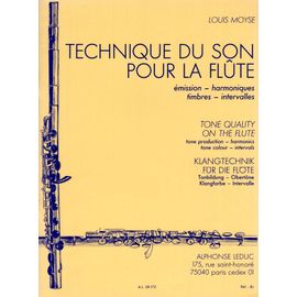 Louis Moyse : Technique Du Son Pour La Flûte (Émission, Harmoniques, Timbres, Intervalles)