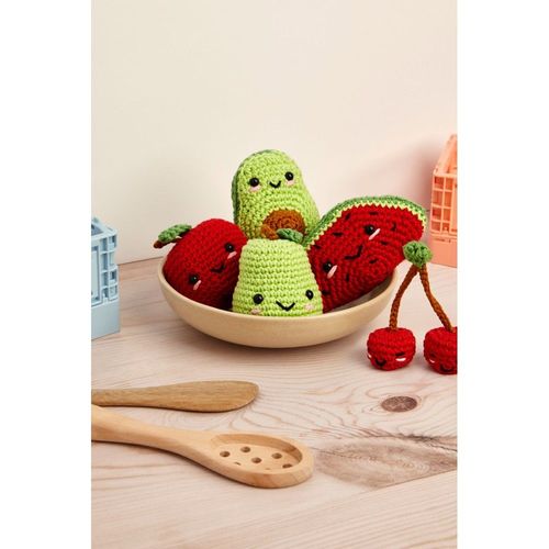 Kit Crochet Amigurumi "Nos Amis Les Fruits" - Dmc : Créez Des Amigurumis Fruités Et Colorés ! Multicolore