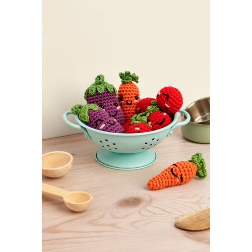 Kit Crochet Amigurumi "Nos Copains Les Légumes" - Dmc : Créez Vos Propres Légumes Amigurumi En Coton ! Multicolore
