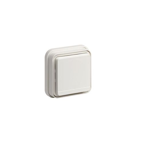 cubyko Prise 2PT encastré blanc IP55