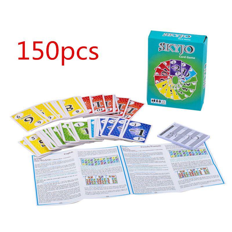 Jeu de cartes Skyjo, Jeux de société amusants pour les familles, Le jeu de  cartes divertissant pour les enfants et les adultes, Jeu de cartes