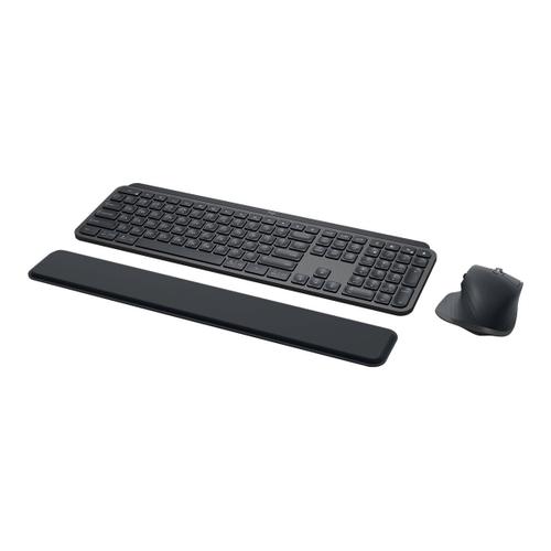 Logitech MX Keys Combo for Business - Ensemble clavier et souris - rétroéclairé - sans fil - Bluetooth LE - AZERTY - Français - graphite