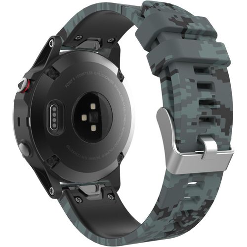 22mm Bracelet Compatible Avec Garmin Fenix 5/5 Plus/Fenix 6/6 Pro/Forerunner 935/945/Approach S60/S62/Quatix 5/Garmin Instinct, Quick Fit Bande De Remplacement En Silicone - Camouf[Dai6282171]