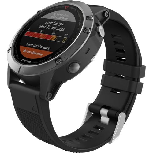 22mm Bracelet Compatible Avec Garmin Fenix 5/5 Plus/Fenix 6/6 Pro/Forerunner 935/945/Approach S60/S62/Quatix 5/Garmin Instinct, Quick Fit Bande De Remplacement En Silicone - Noir[Dai6282177]