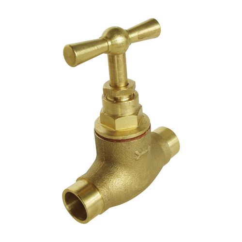 Robinet D'arrêt À Potence À Souder - Pour Tube Cuivre 16mm - Laiton Brut