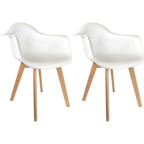 Fauteuil Scandinave En Polypropylène (Lot De 2)