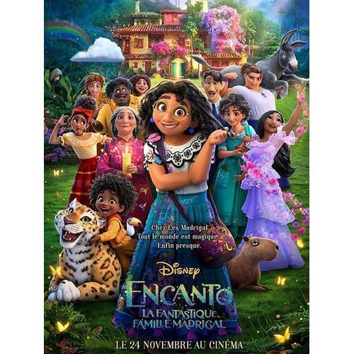 Encanto, La Fantastique Famille Madrigal / Walt Disney - Affiche Originale De Cinema - Format 40x60 Cm - Un Film De Byron Howard, Jared Bush Avec Les Voix De Stephanie Beatriz, John Leguizamo - 2021