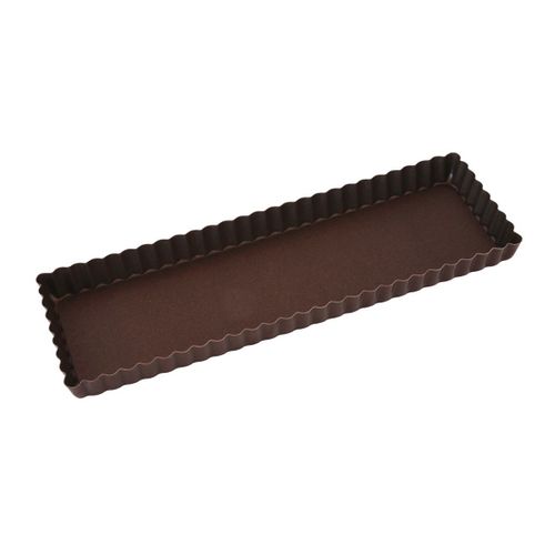 Tarte Maison Cannelée - Antiadhérente - Fond Fixe - 350x110 Mm Dim Ext / 340x100mm Dim Int - H25mm
