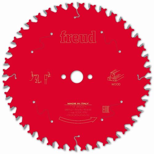 Lame pour scie circulaire portative FREUD - Ø184 2,4/1,6 AL16 Z40 BA 10° - F03FS09704 -FR11W002H