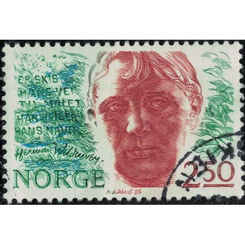 Norvège 1986 Oblitéré Used Herman Wildenvey Poète Y&t No 911 Su
