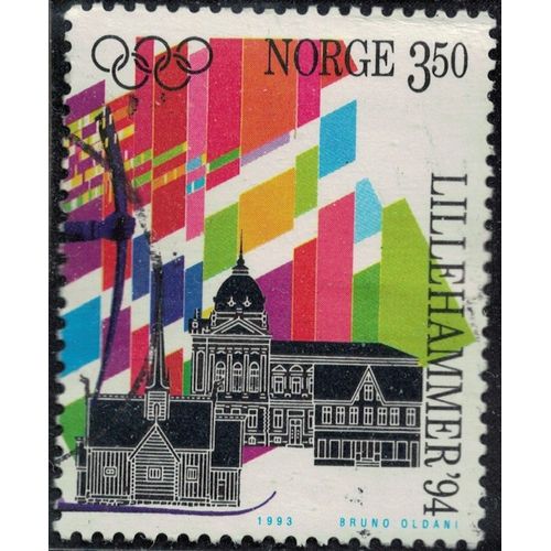 Norvège 1993 Oblitéré Used Jeux Olympiques Hiver Lillehammer Y&t No 1097 Su