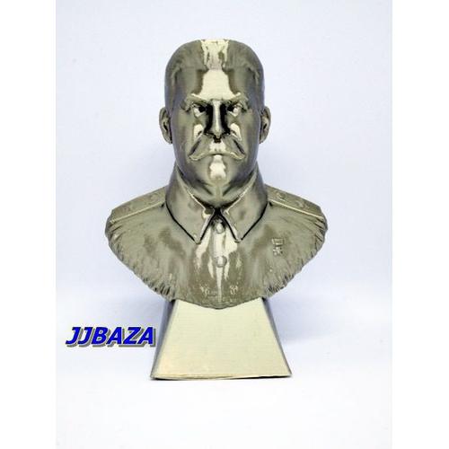 Buste Statue Joseph Staline Urss Cccp Russia Russia - Couleur Bronze - 8 cm