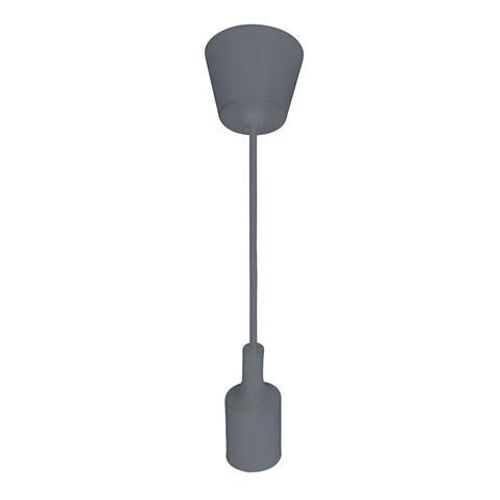 Suspension Câble Gris (1m) E27 Ip20 Max 60w
