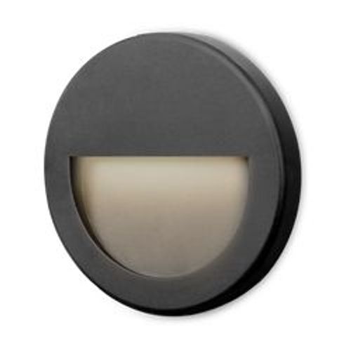 Spot Led Mural Vektab2 Rond Noir 3w 3000k Ip65