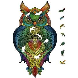 Gigamic Puzzle Bois Rainbow 120p Hibou