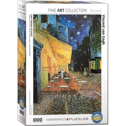 Puzzle Eurographics Terrasse De Café La Nuit - Vincent Van Gogh - 1000 Pièces