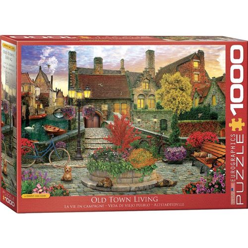 Puzzle Eurographics Old Town Living - Dominic Davison - 1000 Pièces