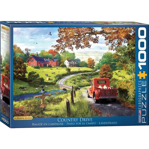 Puzzle Eurographics The Country Drive - Dominic Davison - 1000 Pièces