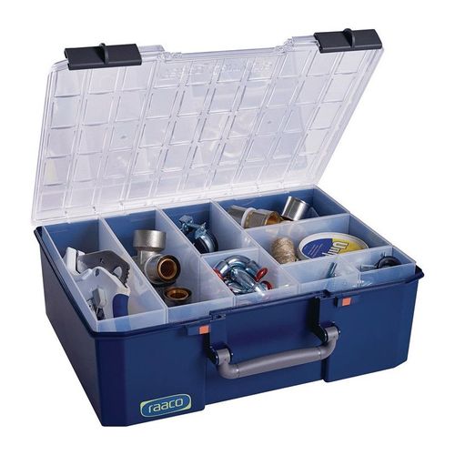 Mallette de rangement CarryLite 150 l413xP330xH147mm 8 compartiments bleue RAACO