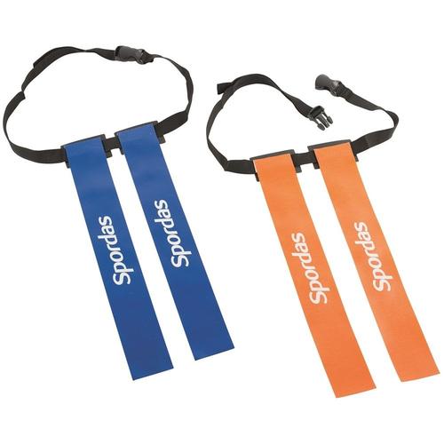 Megaform Flag Rugby Belts Blue - Set Of 6