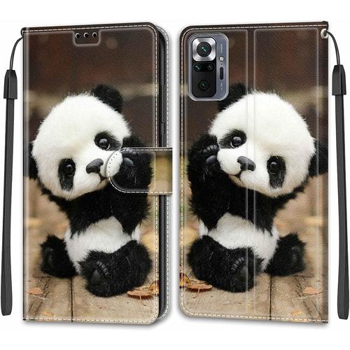 Coque Pour Xiaomi Redmi Note 10 Pro Max/Note 10 Pro, Pu En Cuir A Rabat Housse Etui Avec [Carte Fentes] [Fermeture Magnetique] Compatible Pour Xiaomi Redmi Note 10 Pro Max/Note 10 Pro