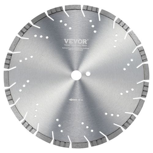 Disque à Tronçonner Diamanté 350 mm-VEVOR-Disque Diamant Humide ou Sèche-Lame de Scie à Béton-pour Béton, Carrelage, Brique