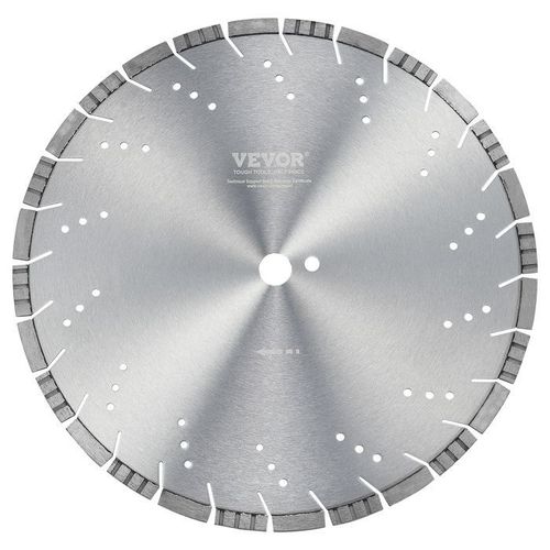 Disque à Tronçonner Diamanté 400 mm-VEVOR-Lame de Scie à Béton avec Dents Ondulées de 12 mm-pour Béton, Carrelage