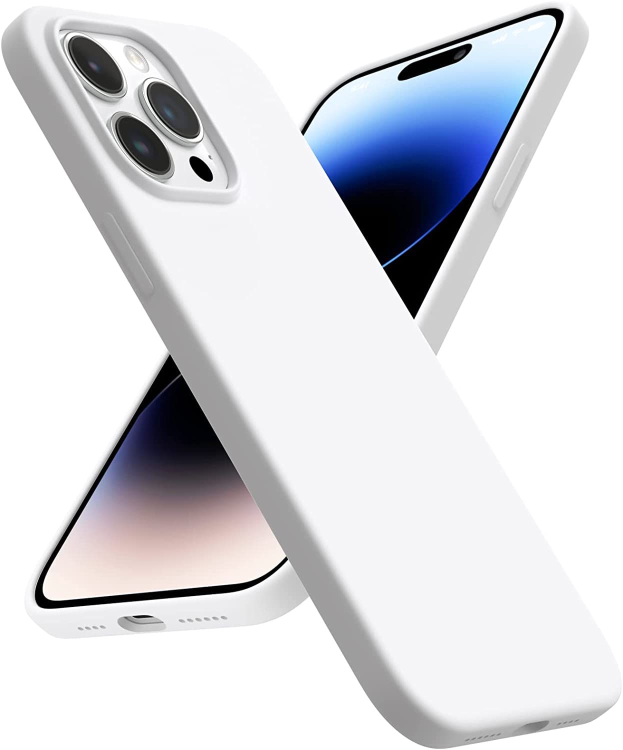 Coque Iphone 14 Pro Max,Coque Silicone Liquide Pour Iphone 1...