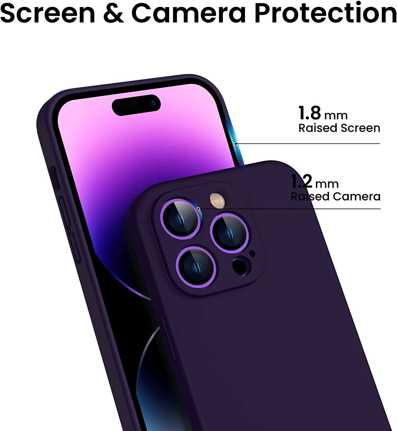 Coque Iphone 14 Pro,Coque Silicone Liquide Pour Iphone 14 Pr... - 4