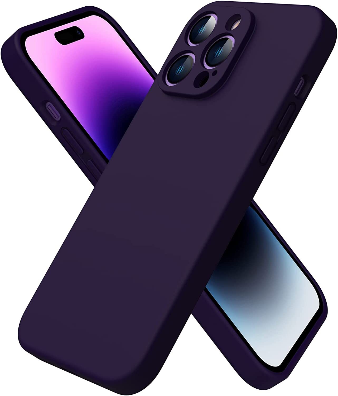 Coque Iphone 14 Pro Max,Coque Silicone Liquide Pour Iphone 1...