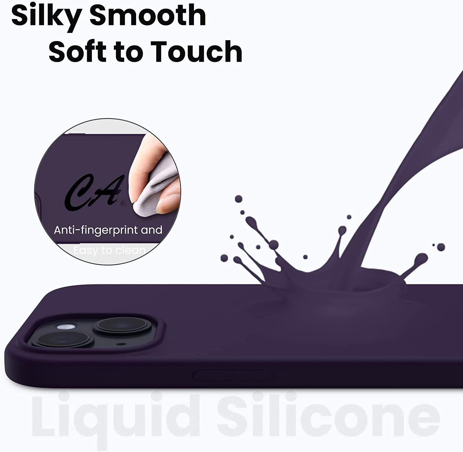Coque Iphone 14,Coque Silicone Liquide Pour Iphone 14(6.1'')... - 4