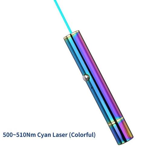 Pointeur laser cyan 500-510nm Stylo laser vert 532nm Laser rouge 650nm  Stylo pointeur faisceau rechargeable USB intégré