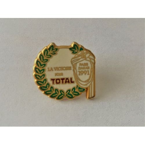 Pins Automobile Rallye La Victoire Pour Total Paris Dakar 1991