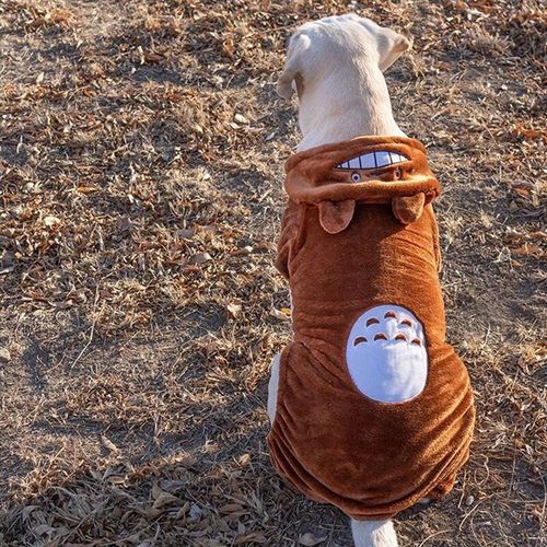 Sweats À Capuche Chauds Pour Animaux De Compagnie,Vêtements Pour Chiens Moyens Et Grands,Manteau D'hiver Pour Golden Retriever,Samoyède,Labrador,Costume Pour Chien De Compag - Type Brown Totoro-4xl