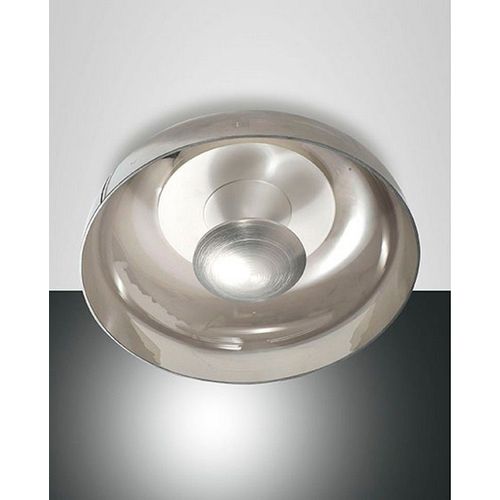 Fabas Luce Vintage Semi-Encastré Led Intégré Verre Gris Transparent