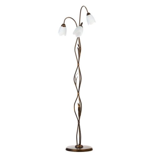 Onli Sonia Lampadaire À Bras Multiples, Abat-Jour En Verre, 3x E14