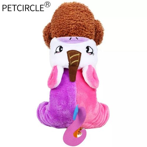 Vêtements Pour Animaux De Compagnie,Robe Pour Chien,Chiot En Peluche,Bouledogue Français,Chihuahua,Automne,Hiver,Arc-En-Ciel,Nairobi,Orn - Type Purple-M