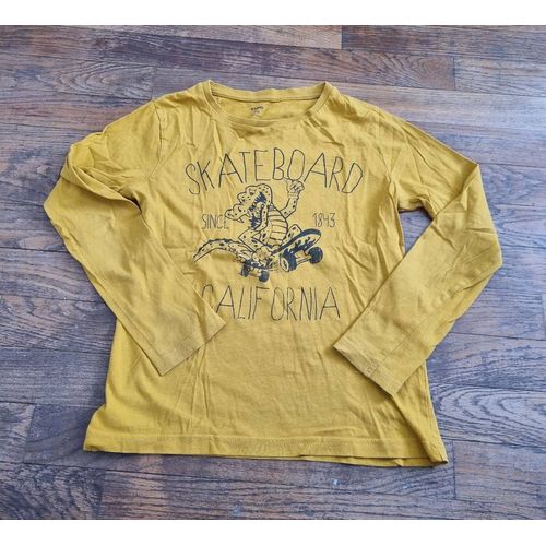 T-Shirt Manche Longues Jaune Kiabi Taille 10ans