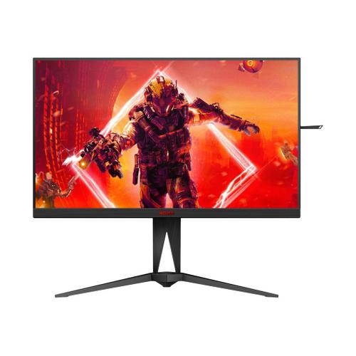 AOC AGON AG275QZN - AG5 Series - écran LED - jeux - 27" - 2560 x 1440 QHD @ 240 Hz - VA - 400 cd/m² - 3000:1 - DisplayHDR 400 - 1 ms - 2xHDMI, 2xDisplayPort - noir, rouge