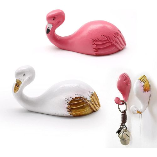 2 Pieces of Wall Hook, with High Viscosity Animal Adhesive Hook, Eco-Friendly Resin Door Hooks, Suitable for Bathroom, Glass Door, KitchenLilaris