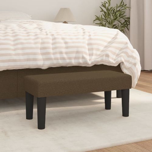 Vidaxl Banc Marron Foncé 70x30x30 Cm Tissu