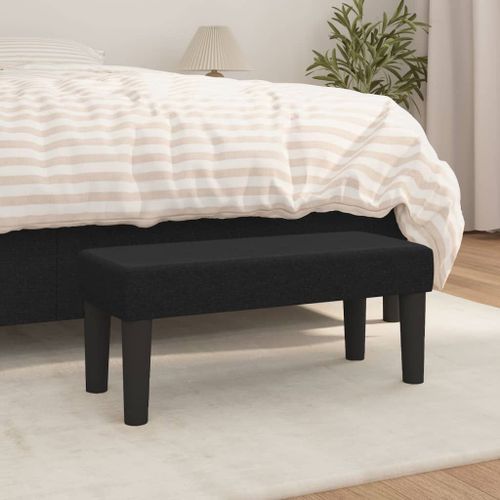 Vidaxl Banc Noir 70x30x30 Cm Tissu