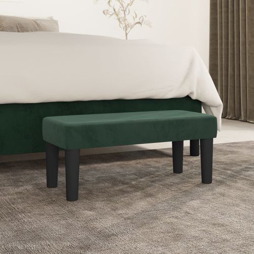 Vidaxl Banc Vert Foncé 70x30x30 Cm Velours
