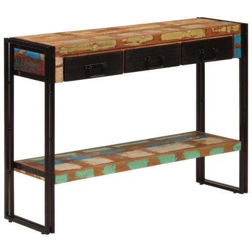 Vidaxl Table Console 110x30x76 Cm Bois Massif De Récupération