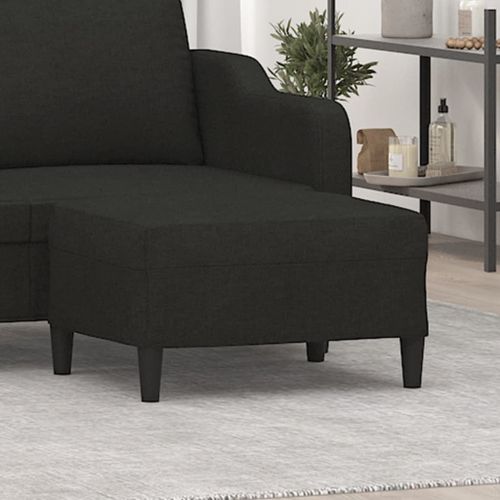 Vidaxl Repose-Pied Noir 70x55x41 Cm Tissu